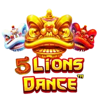 5 Lions Dance slot logo by Pragmatic Play