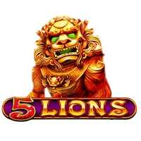 5 Lions slot logo by Pragmatic Play