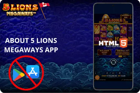 About the 5 Lions Megaways game App