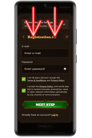 Register at the casino to play 5 Lions Megaways Slot